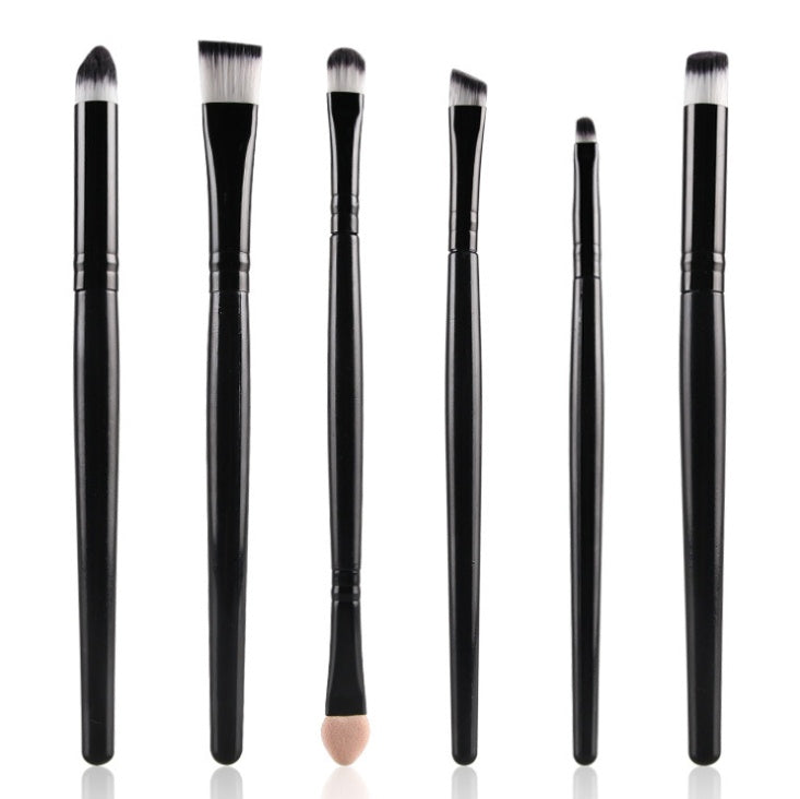 Set of 6 Eye Makeup Brushes – Eyeshadows, Eyebrows, Lips & Eyeliner