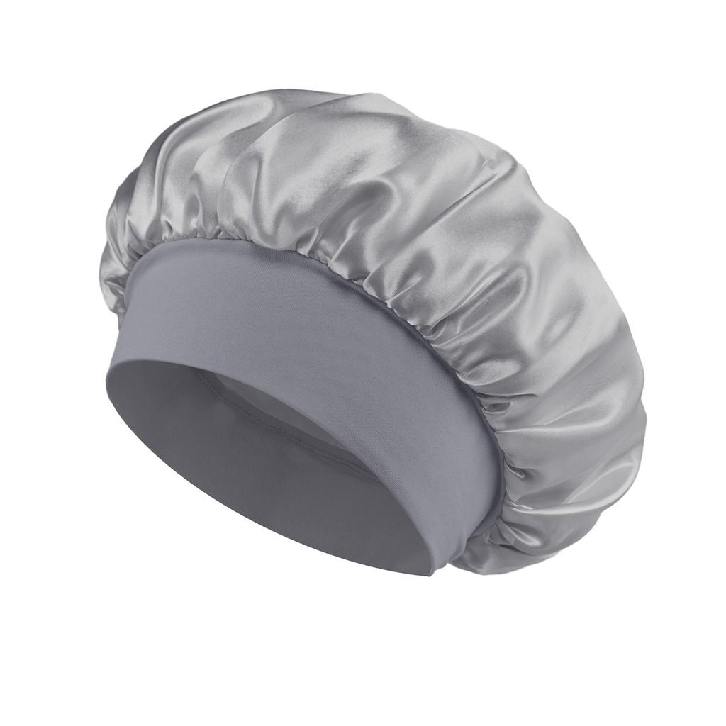Soft Satin Bonnet for Women – Wide Brim & Gentle Elastic | Hair Protection Night