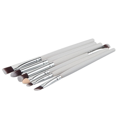 Set of 6 Eye Makeup Brushes – Eyeshadows, Eyebrows, Lips &amp; Eyeliner