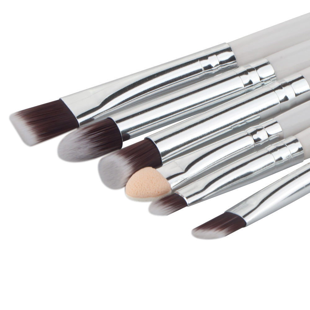 Set of 6 Eye Makeup Brushes – Eyeshadows, Eyebrows, Lips &amp; Eyeliner