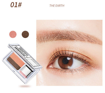Palette Fard à Paupières Double Couleur LAIKOU – Waterproof &amp; Ultra Brillance