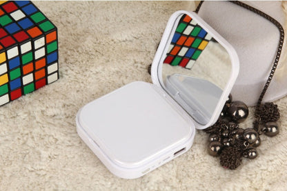 Cosmetic case with mobile power bank and mirror