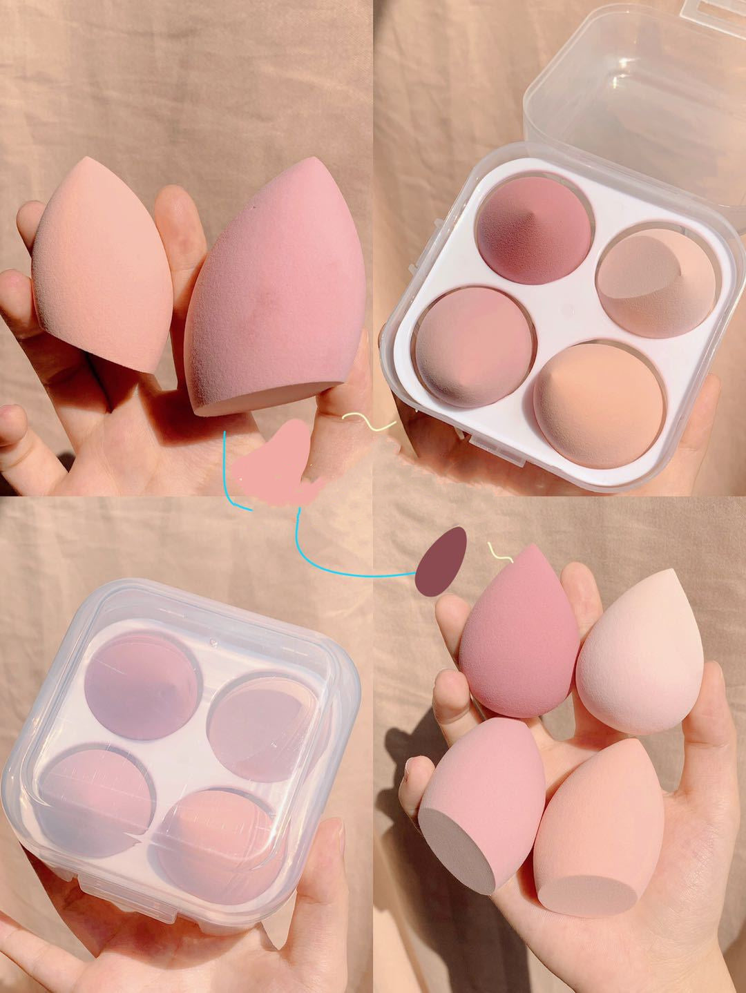 Makeup Sponge Storage Box – Compact &amp; Hygienic