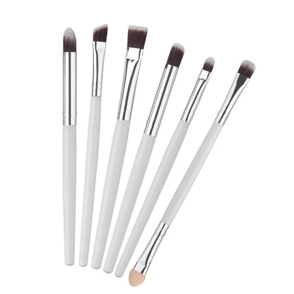 Set of 6 Eye Makeup Brushes – Eyeshadows, Eyebrows, Lips &amp; Eyeliner