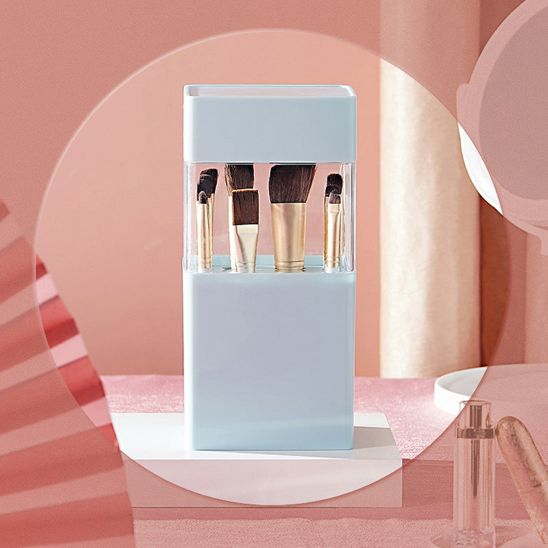 Boîte de Rangement &amp; Séchage 2-en-1 pour Pinceaux de Maquillage – 12 Emplacements | Compacte &amp; Étanche