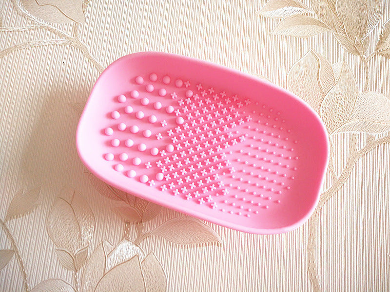 Boîte 2-en-1 de Nettoyage &amp; Séchage pour Pinceaux de Maquillage – Organisateur Anti-Poussière 12 Emplacements