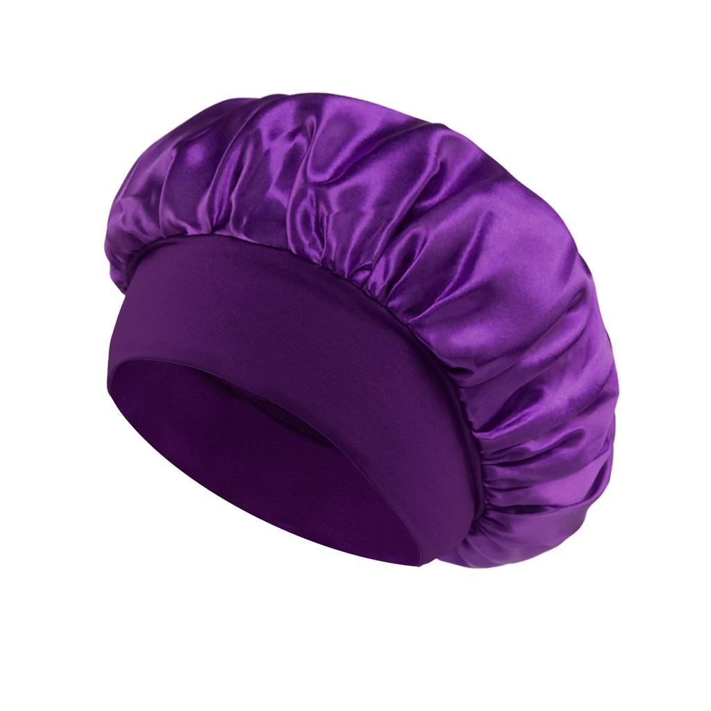 Soft Satin Bonnet for Women – Wide Brim &amp; Gentle Elastic | Hair Protection Night