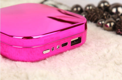 Cosmetic case with mobile power bank and mirror