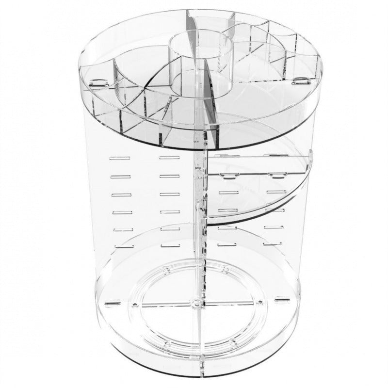 Rotating Cosmetic Storage Shelf - Large Capacity Organizer for Makeup &amp; Skincare