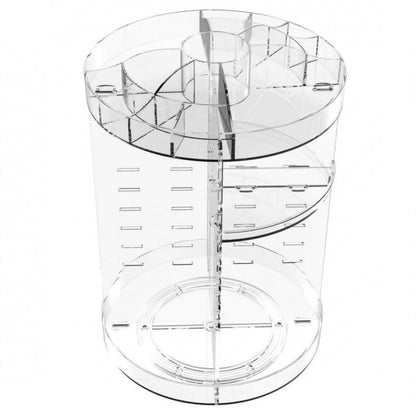 Rotating Cosmetic Storage Shelf - Large Capacity Organizer for Makeup &amp; Skincare