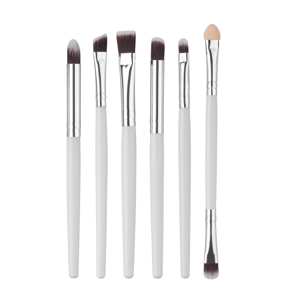 Set of 6 Eye Makeup Brushes – Eyeshadows, Eyebrows, Lips &amp; Eyeliner