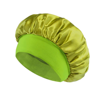 Soft Satin Bonnet for Women – Wide Brim &amp; Gentle Elastic | Hair Protection Night