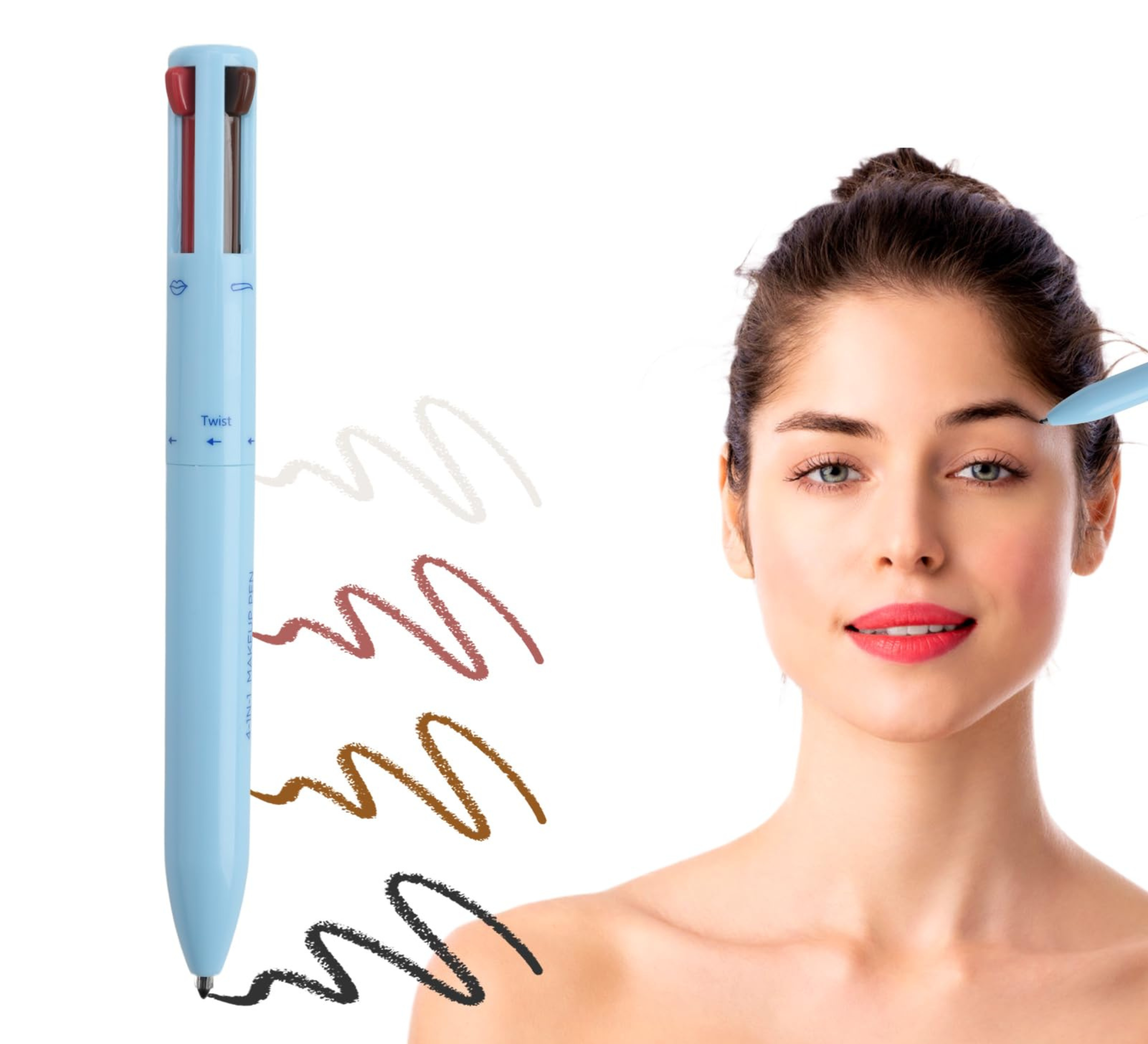 4-in-1 Multicolour Waterproof Eyeliner – Intense Long-Lasting Look