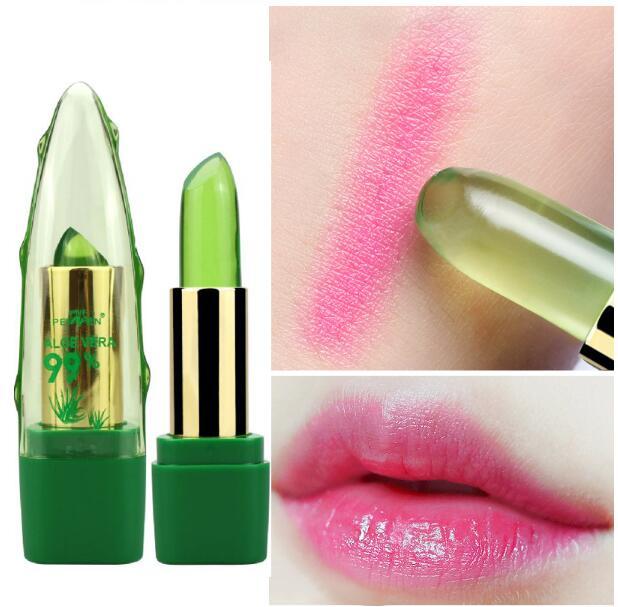 Aloe Vera Gel Color Changing Lipstick Gloss Moisturizer Anti-drying Fine Line Reduction Lip Balm Care