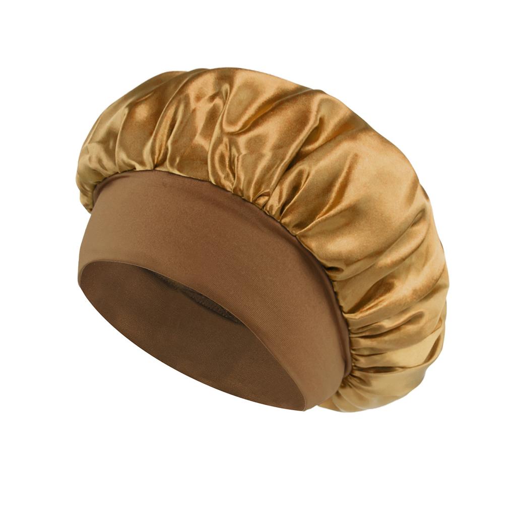 Soft Satin Bonnet for Women – Wide Brim &amp; Gentle Elastic | Hair Protection Night