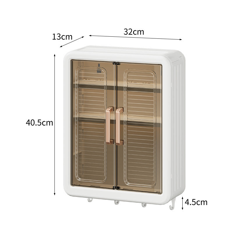 Wall Mounted Storage Shelf for Bathroom and Kitchen – Cosmetic Storage Cabinet