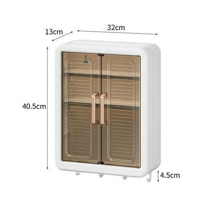 Wall Mounted Storage Shelf for Bathroom and Kitchen – Cosmetic Storage Cabinet