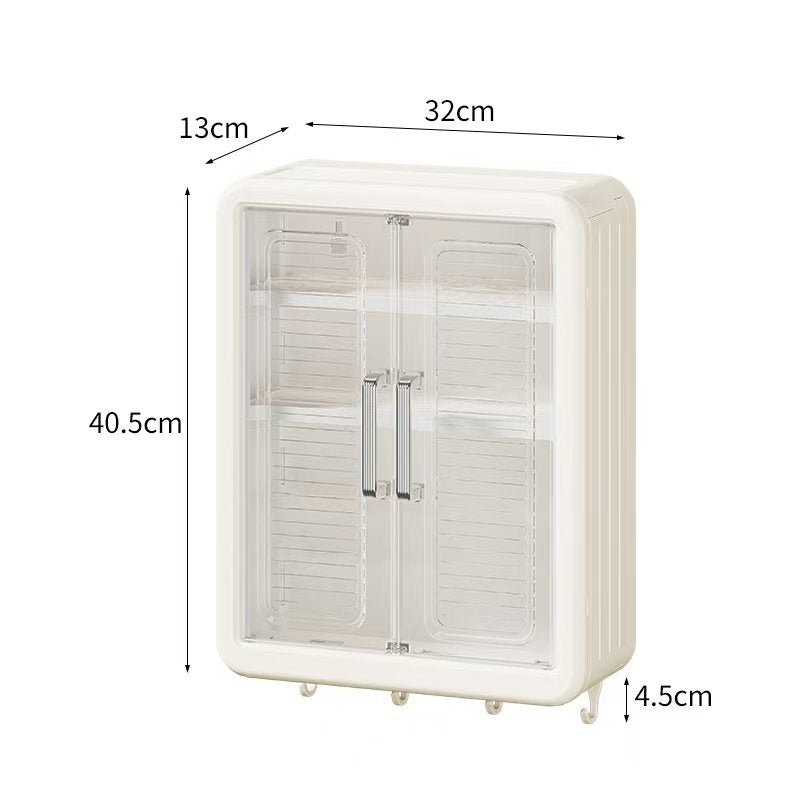 Wall Mounted Storage Shelf for Bathroom and Kitchen – Cosmetic Storage Cabinet