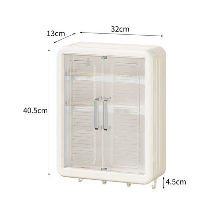 Wall Mounted Storage Shelf for Bathroom and Kitchen – Cosmetic Storage Cabinet