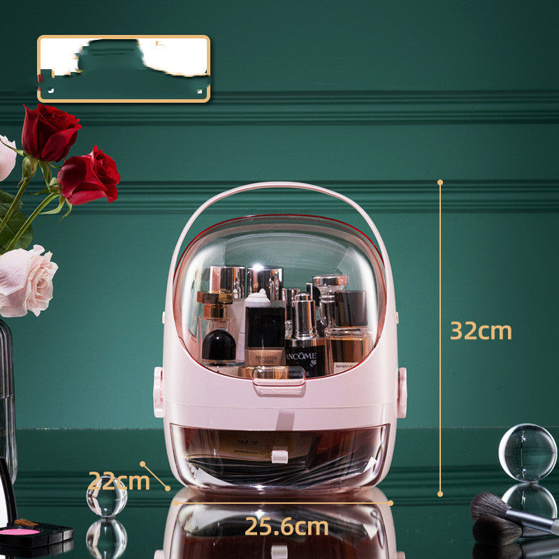 Boîte de rangement cosmétique 35L avec compartiments pour maquillage et accessoires beauté