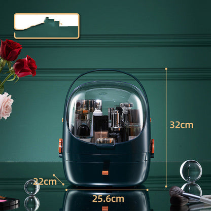 Boîte de rangement cosmétique disponible en plusieurs couleurs élégantes