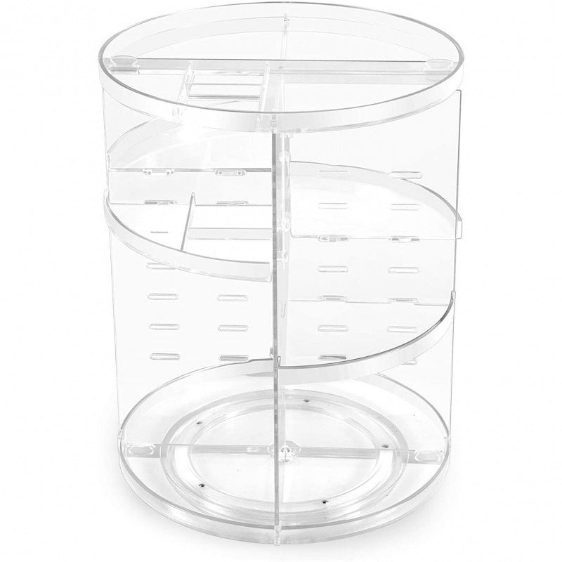 Structure transparente de rangement cosmétique rotatif grande capacité
